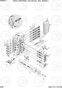 4065 MAIN CONTROL VALVE(2/3, JEIL, #0862-) R450LC-7, Hyundai