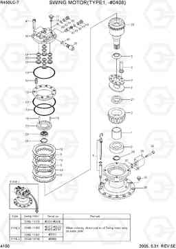 4100 SWING MOTOR(TYPE1, -#0408) R450LC-7, Hyundai