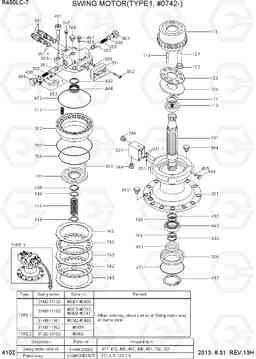 4102 SWING MOTOR(TYPE1, #0742-) R450LC-7, Hyundai