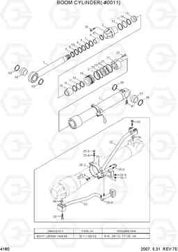 4180 BOOM CYLINDER(-#0011) R450LC-7, Hyundai