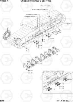 5010 UNDERCARRIAGE MOUNTING R450LC-7, Hyundai