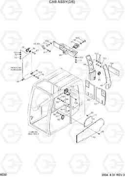 6030 CAB ASSY(2/6) R450LC-7, Hyundai