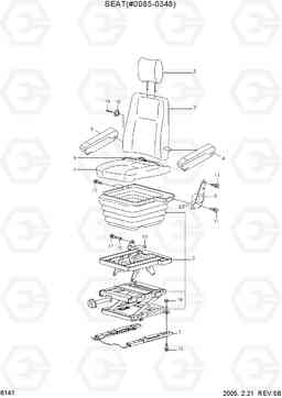 6141 SEAT(#0085-0348) R450LC-7, Hyundai