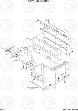 6200 COWLING 1(-#0463) R450LC-7, Hyundai