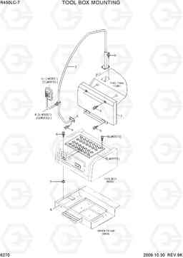 6270 TOOL BOX MOUNTING R450LC-7, Hyundai