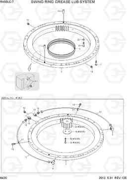 6420 SWING RING GREASE LUB SYSTEM R450LC-7, Hyundai