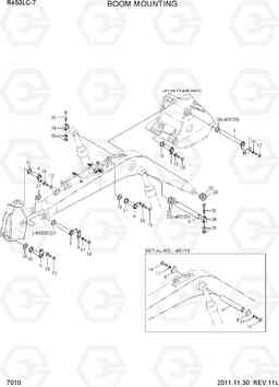 7010 BOOM MOUNTING R450LC-7, Hyundai