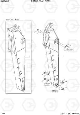 7200 ARM(3.38M, STD) R450LC-7, Hyundai