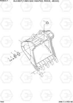 7550 BUCKET(1.8M3 SAE HEAPED, ROCK, -#0330) R450LC-7, Hyundai