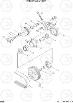 9160 FAN DRIVE(-#1274) R450LC-7, Hyundai