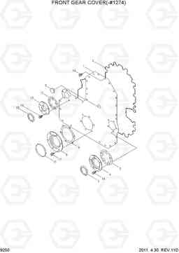 9250 FRONT GEAR COVER(-#1274) R450LC-7, Hyundai