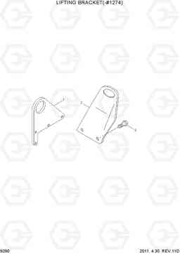 9290 LIFTING BRACKET(-#1274) R450LC-7, Hyundai