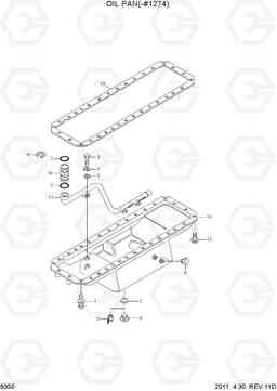 9350 OIL PAN(-#1274) R450LC-7, Hyundai