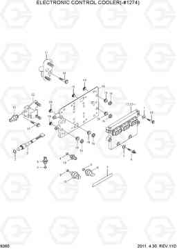 9360 ELECTRONIC CONTROL COOLER(-#1274) R450LC-7, Hyundai