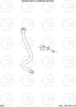 9470 RADIATOR PLUMBING(-#1274) R450LC-7, Hyundai