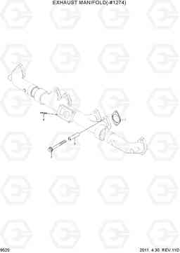 9520 EXHAUST MANIFOLD(-#1274) R450LC-7, Hyundai