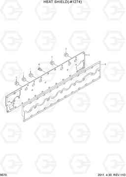 9570 HEAT SHIELD(-#1274) R450LC-7, Hyundai