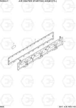 9635 AIR HEATER STARTING AID(#1275-) R450LC-7, Hyundai