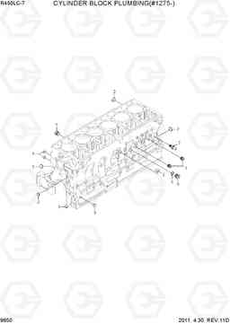 9650 CYLINDER BLOCK PLUBMING(#1275-) R450LC-7, Hyundai