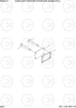 9670 COOLANT HEATER STARTING AID(#1275-) R450LC-7, Hyundai