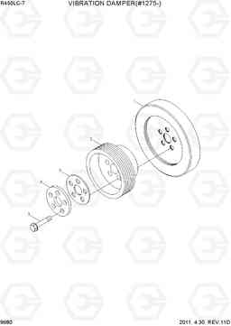 9680 VIBRATION DAMPER(#1275-) R450LC-7, Hyundai