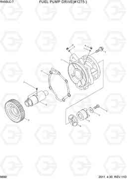 9690 FUEL PUMP DRIVE(#1275-) R450LC-7, Hyundai