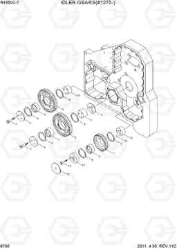 9700 IDLER GEARS(#1275-) R450LC-7, Hyundai