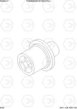 9720 THERMOSTAT(#1275-) R450LC-7, Hyundai