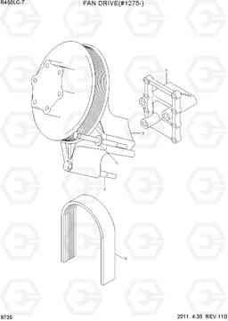 9735 FAN DRIVE(#1275-) R450LC-7, Hyundai