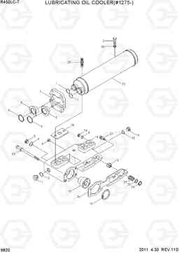 9820 LUBRICATING OIL COOLER(#1275-) R450LC-7, Hyundai