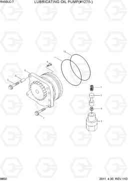 9850 LUBRICATING OIL PUMP(#1275-) R450LC-7, Hyundai