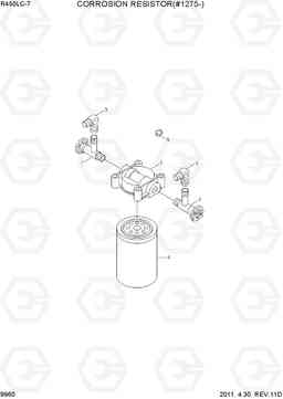 9960 CORROSION RESISTOR(#1275-) R450LC-7, Hyundai