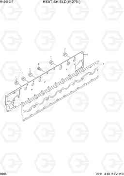 9965 HEAT SHIELD(#1275-) R450LC-7, Hyundai