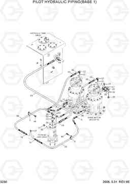 3230 PILOT HYDRAULIC PIPING(BASE 1) R450LC-7A, Hyundai