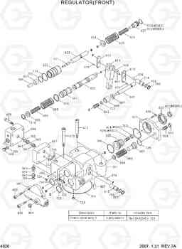 4020 REGULATOR(FRONT) R450LC-7A, Hyundai