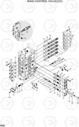 4060 MAIN CONTROL VALVE(2/3) R450LC-7A, Hyundai