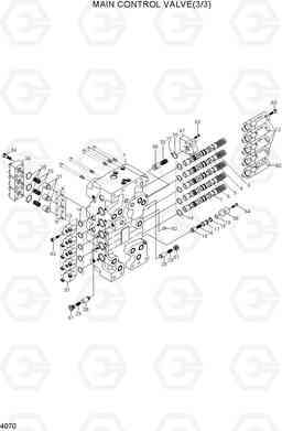 4070 MAIN CONTROL VALVE(3/3) R450LC-7A, Hyundai