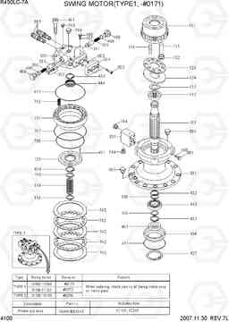 4100 SWING MOTOR(TYPE1, -#0171) R450LC-7A, Hyundai