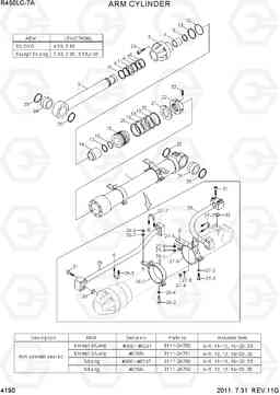 4190 ARM CYLINDER R450LC-7A, Hyundai