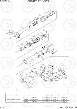 4200 BUCKET CYLINDER R450LC-7A, Hyundai