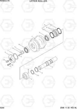 5030 UPPER ROLLER R450LC-7A, Hyundai