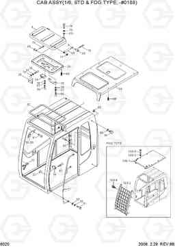 6020 CAB ASSY(1/6, STD & FOG TYPE, -#0188) R450LC-7A, Hyundai