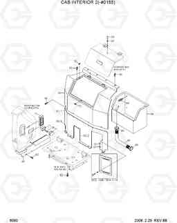 6090 CAB INTERIOR 2(-#0188) R450LC-7A, Hyundai
