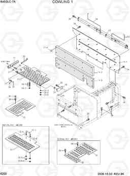 6200 COWLING 1 R450LC-7A, Hyundai