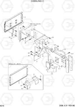 6210 COWLING 2 R450LC-7A, Hyundai