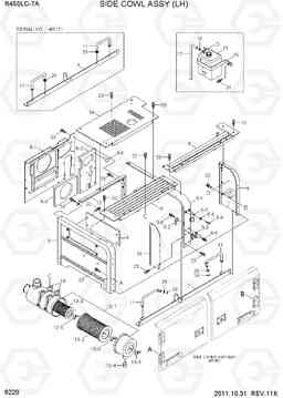6220 SIDE COWL ASSY(LH) R450LC-7A, Hyundai