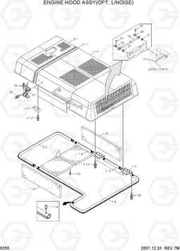 6255 ENGINE HOOD ASSY(OPT, L/NOISE) R450LC-7A, Hyundai