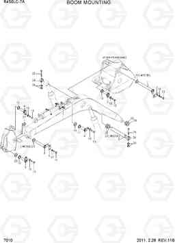 7010 BOOM MOUNTING R450LC-7A, Hyundai