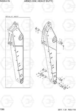 7260 ARM(3.38M, HEAVY DUTY) R450LC-7A, Hyundai