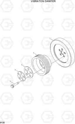 9130 VIBRATION DAMPER R450LC-7A, Hyundai